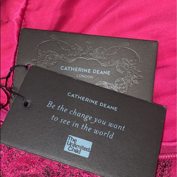 Hot Pink Pleated Maxi Dress by Catherine Deane - Picture 11 of 11